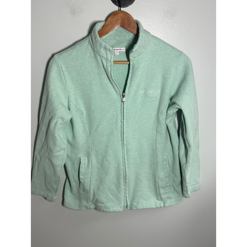 Peter Millar Womens Mint Green Lake of Isles Full Zip Jacket Size Medium